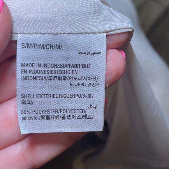 Women's Small/Medium, Beige, Alfani Faux-Fur Collar Belted Coat - Picture 5 of 5